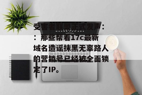受害者联盟正式发声：：那些帮着17c最新域名造谣抹黑无辜路人的营销号已经被全面锁定了IP。
